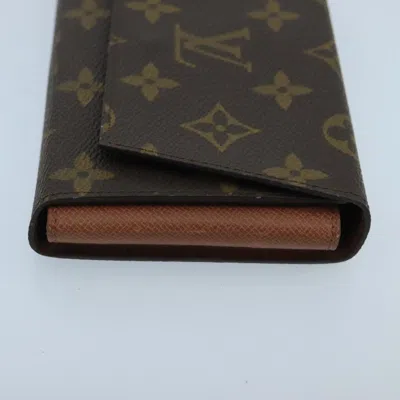 Pre-owned Louis Vuitton Card Case Brown Canvas Wallet  ()