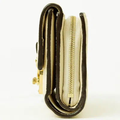Pre-owned Louis Vuitton Cream Monogram Empreinte Leather Wallet (bi-fold) ()