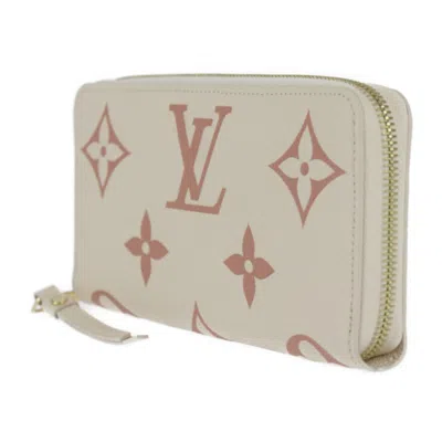 Pre-owned Louis Vuitton Cream Monogram Empreinte Long Wallet (bi-fold) ()