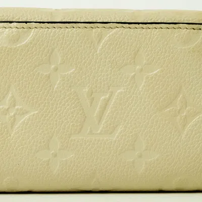 Pre-owned Louis Vuitton Cream Monogram Empreinte Leather Wallet (bi-fold) ()