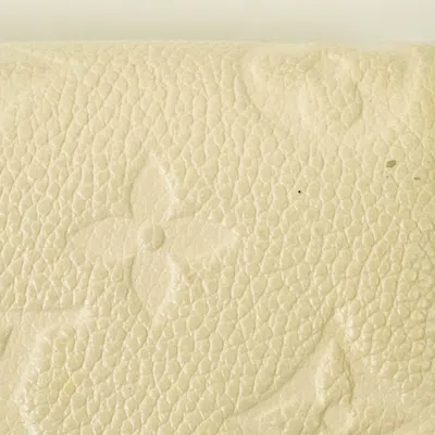 Pre-owned Louis Vuitton Cream Monogram Empreinte Leather Wallet (bi-fold) ()