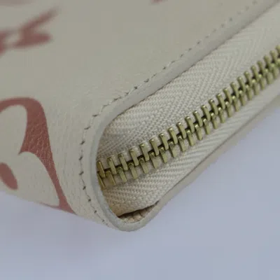 Pre-owned Louis Vuitton Cream Monogram Empreinte Long Wallet (bi-fold) ()