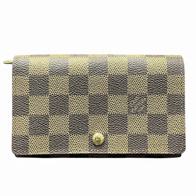 Pre-owned Louis Vuitton Damier Brown Damier Canvas Coin Purse/coin Case () In Brown, Damier Canvas