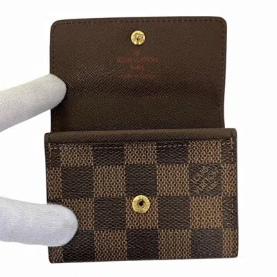 Pre-owned Louis Vuitton Damier Brown Damier Canvas Coin Purse/coin Case () In Brown, Damier Canvas