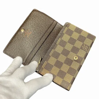Pre-owned Louis Vuitton Damier Brown Damier Canvas Coin Purse/coin Case () In Brown, Damier Canvas
