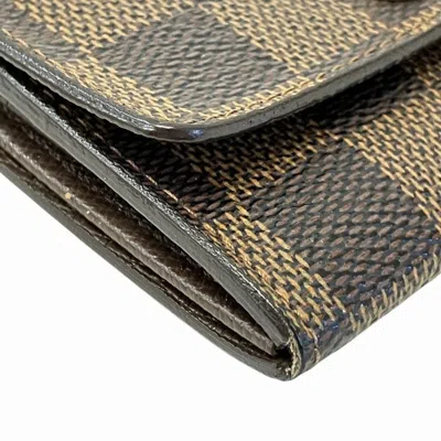 Pre-owned Louis Vuitton Damier Brown Damier Canvas Coin Purse/coin Case () In Brown, Damier Canvas