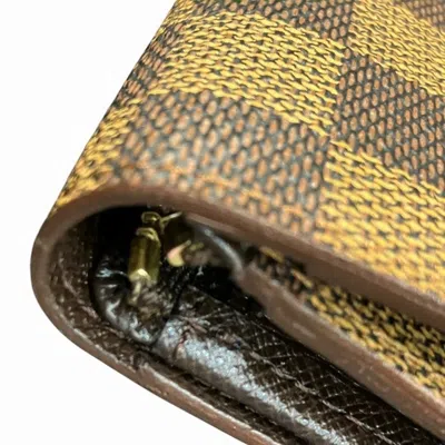 Pre-owned Louis Vuitton Damier Brown Damier Canvas Coin Purse/coin Case () In Brown, Damier Canvas