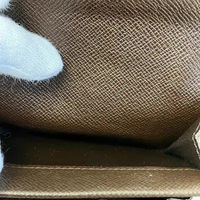 Pre-owned Louis Vuitton Damier Brown Damier Canvas Coin Purse/coin Case () In Brown, Damier Canvas