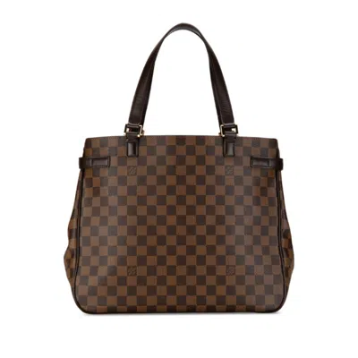 Pre-owned Louis Vuitton Damier Brown Damier Canvas Pvc Leather Handbag Tote Bag () In Brown, Damier Canvas