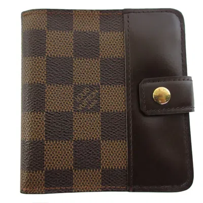 Pre-owned Louis Vuitton Damier Brown Damier Canvas Wallet (bi-fold) ()