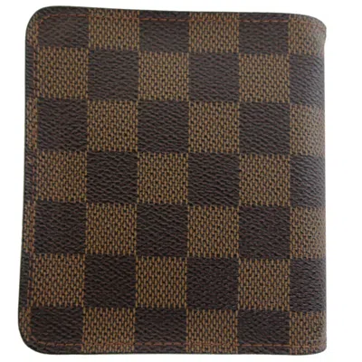 Pre-owned Louis Vuitton Damier Brown Damier Canvas Wallet (bi-fold) ()
