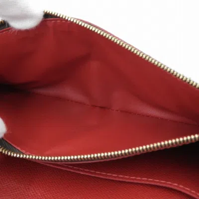 Pre-owned Louis Vuitton Damier Cerise Damier Canvas Red Color Long Wallet (bi-fold) () In Cerise, Damier Canvas, Red Color