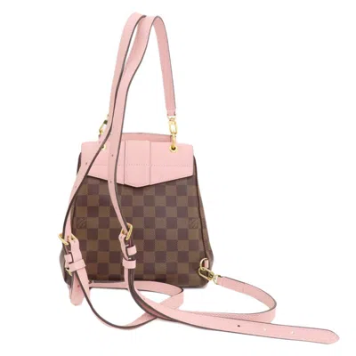 Pre-owned Louis Vuitton Damier Damier Canvas Ebene Magnolia Damier Canvas Backpack () In Damier Canvas, Ebene, Magnolia
