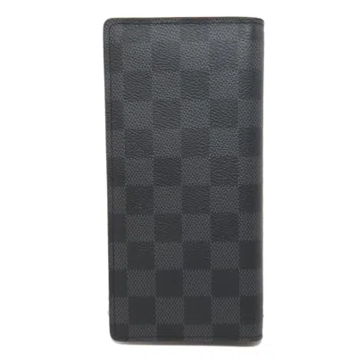 Pre-owned Louis Vuitton Damier Damier Graphite Damier Canvas Long Wallet (bi-fold) ()
