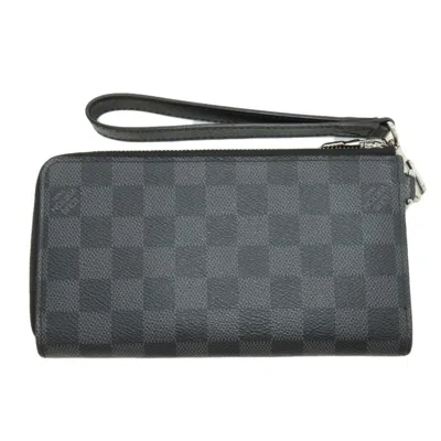 Pre-owned Louis Vuitton Damier Graphite Damier Canvas Long Wallet (bi-fold) ()