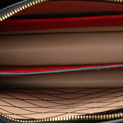Pre-owned Louis Vuitton Epi Black Rouge Leather Clutch Bag Shoulder Bag () In Black, Rouge
