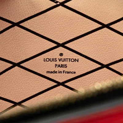 Pre-owned Louis Vuitton Epi Black Rouge Leather Clutch Bag Shoulder Bag () In Black, Rouge