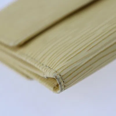 Pre-owned Louis Vuitton Epi Cream Yellow Epi Leather Wallet (tri-fold) () In Cream, Yellow