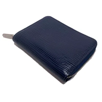 Pre-owned Louis Vuitton Epi Navy Epi Leather Coin Purse/coin Case ()