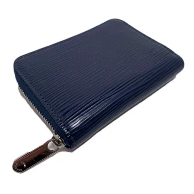 Pre-owned Louis Vuitton Epi Navy Epi Leather Coin Purse/coin Case ()