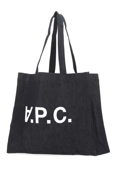 Apc Navy Daniela Shopping Tote In Blue