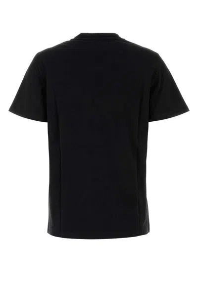 Golden Goose Cotton T-shirt With Iconic Frontal Star In Black