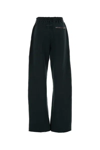 Mm6 Maison Margiela Charcoal Cotton Joggers In Grey
