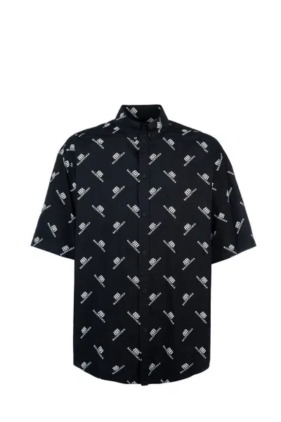 Shop Balenciaga Shirts In Black