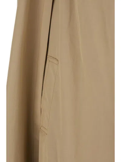 Federica Tosi Beige Cape With Collar In Beige