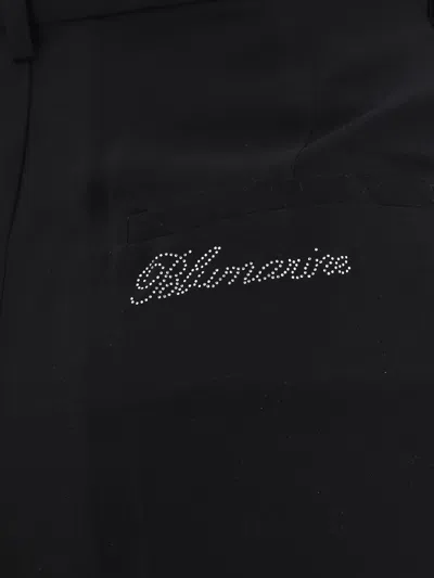 Blumarine Georgette Pants For Special Occasions In Black