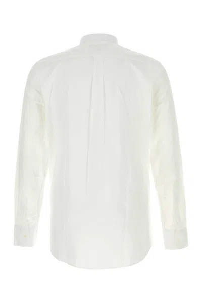 Dolce & Gabbana White Stretch Poplin Shirt In White