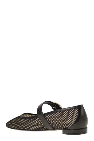 Stuart Weitzman Mary Jane Dancer "arabella" In Black
