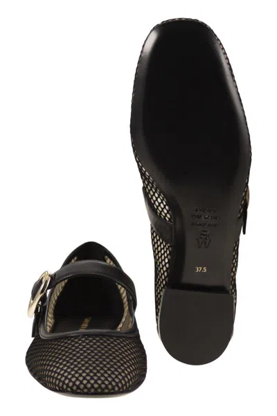 Stuart Weitzman Mary Jane Dancer "arabella" In Black