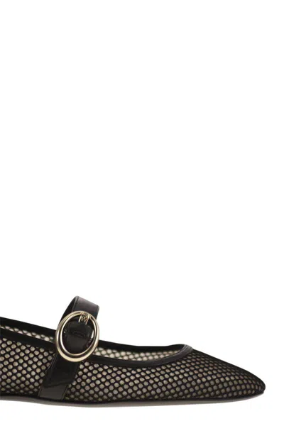 Stuart Weitzman Mary Jane Dancer "arabella" In Black