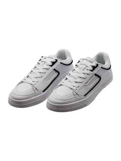 Armani Exchange Sneakers In White