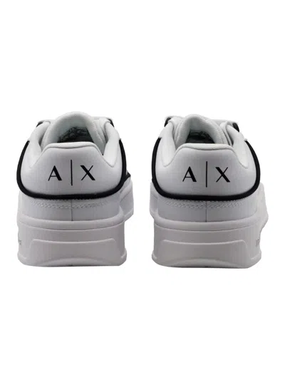 Armani Exchange Sneakers In White