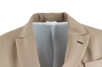Brunello Cucinelli Single Breasted Tailored Blazer In Cookie
