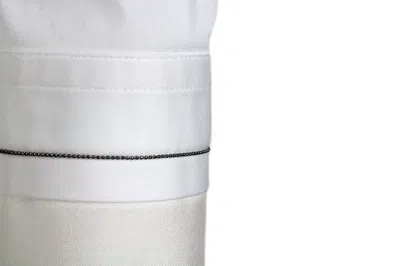 Brunello Cucinelli Shirt In Cotton Stretch In White