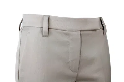 Brunello Cucinelli Cropped Stretched Trousers In Beige