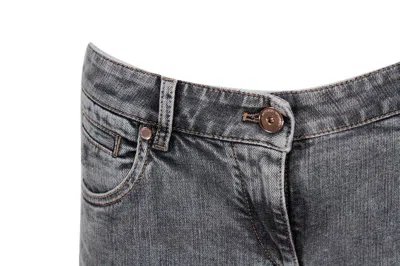 Brunello Cucinelli Embellished Jeans In Grey