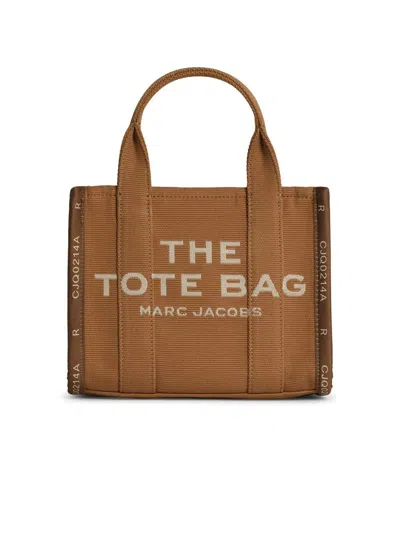 MARC JACOBS MARC JACOBS 'THE SMALL TOTE' BROWN COTTON BAG 
