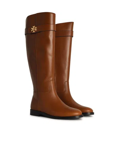 Tory Burch T Lock Riding Boot In Brown