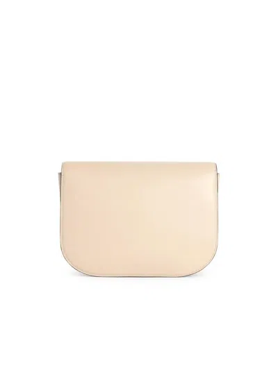 FURLA FURLA 'SPHERE' GREY LEATHER CROSSBODY BAG 