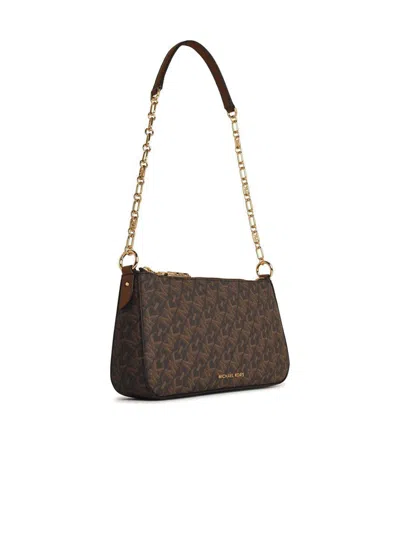 Michael Kors 'empire' Brown Canvas Blend Bag In Brown