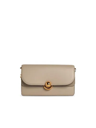 Furla Ivory Leather Shoulder Strap In Beige