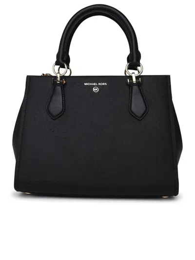 Michael Kors Black Marilyn Leather Bag In Black