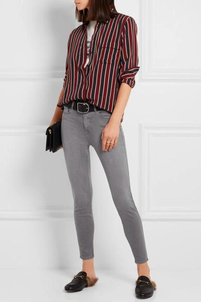 Shop L Agence The Margot Cropped High-rise Skinny Jeans