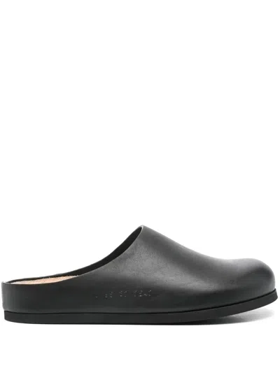Common Projects Leather Mules In Black