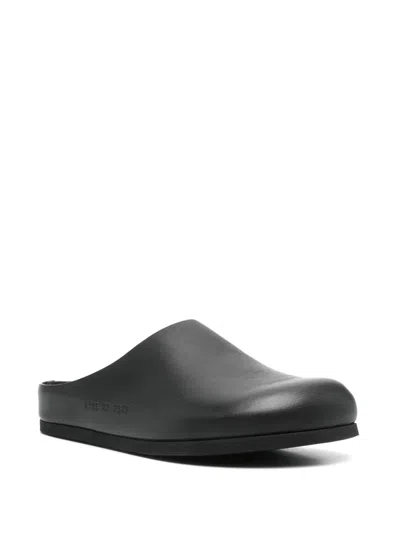 Common Projects Leather Mules In Black