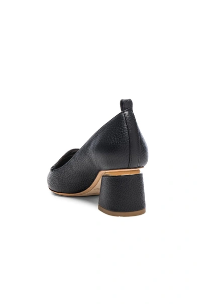 Shop Nicholas Kirkwood Leather Beya Block Heels In Black